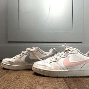 Nike blue and pink and white sneakers